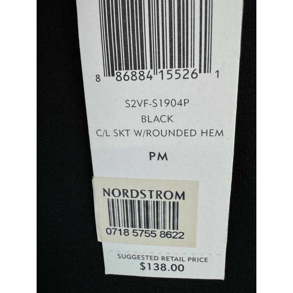 Eileen Fisher Viscose Jersey Black Skirt Size: Medium Petite NWT - Picture 4 of 8